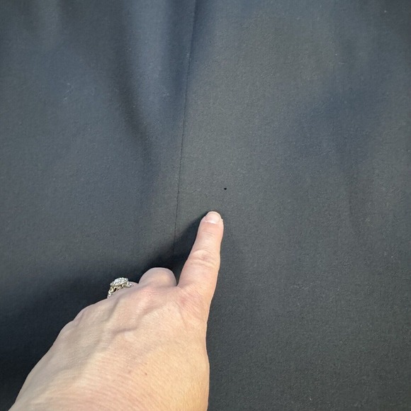 CANALI Mens 3 Button Suit Jacket Lana Wool Blazer Coat Black Mens 44 L FLAWS - Picture 10 of 13